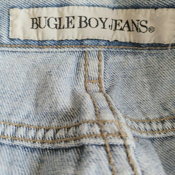 Bugle Boy Vintage Jeans 40x30 Med Light Wash 100% Cotton Slightly Tapered - Picture 8 of 10